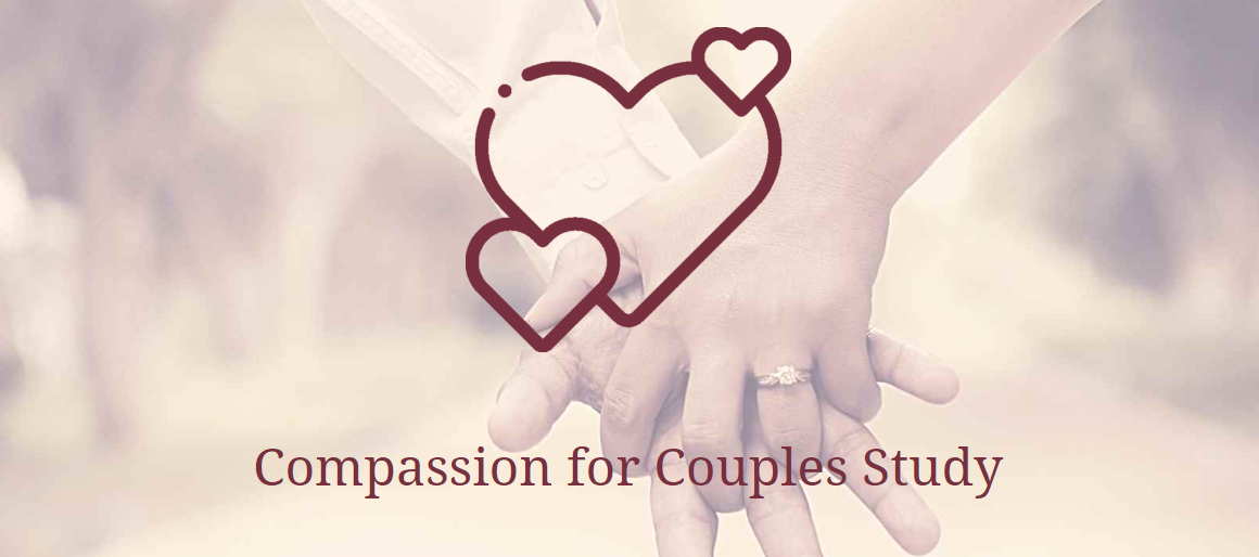 "Compassion for Couples" written over a couple holding hands