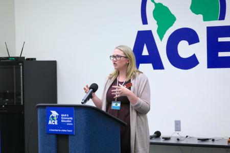 Dr Jenny Root speaks at ACE Summer Institute